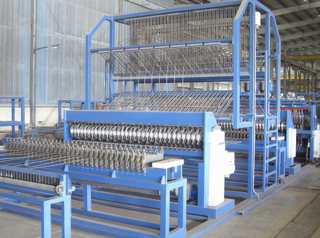 High-speed reinforcement mesh welding line