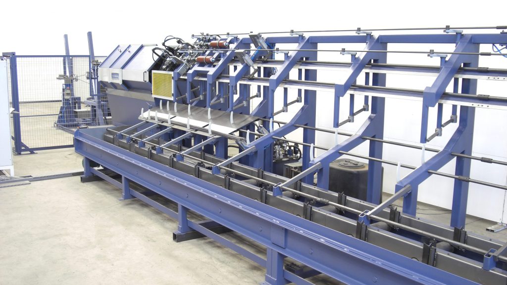 Two-line straightening and cutting machines for rebar processing
