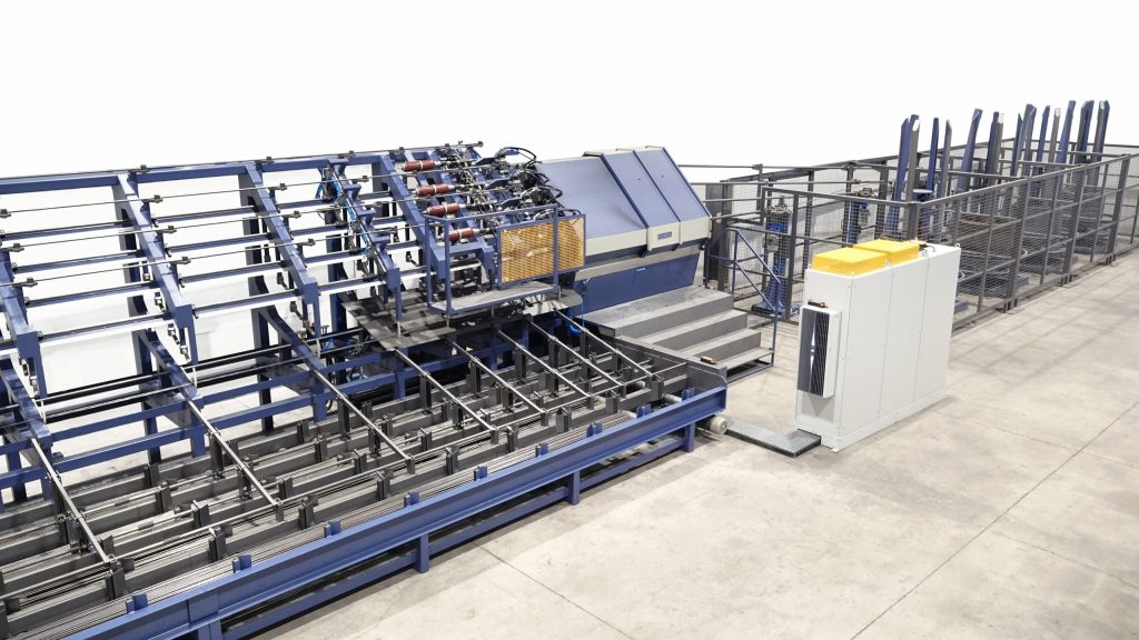 Four-line straightening and cutting machines for rebar processing
