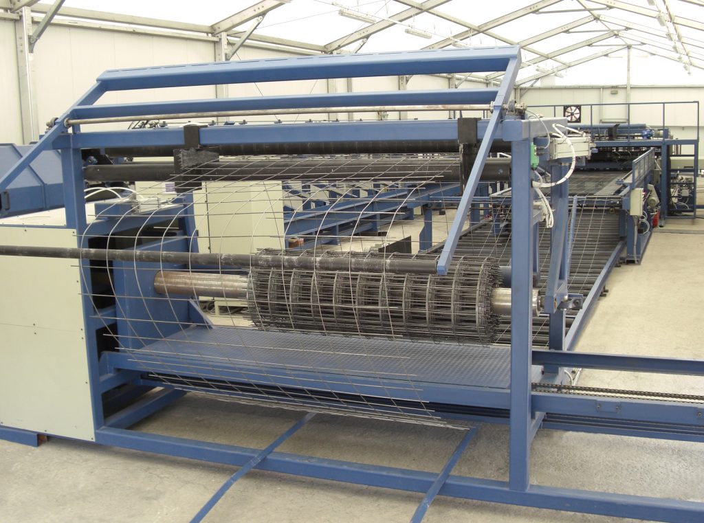 High-speed mesh welding line