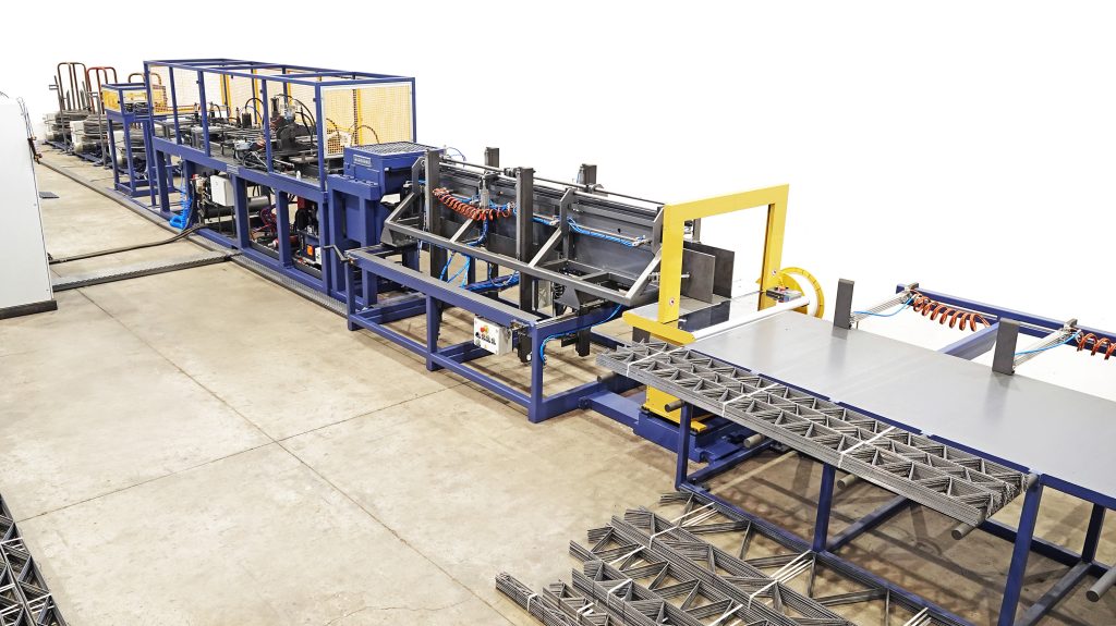 Automatic truss-type wall reinforcement welding line